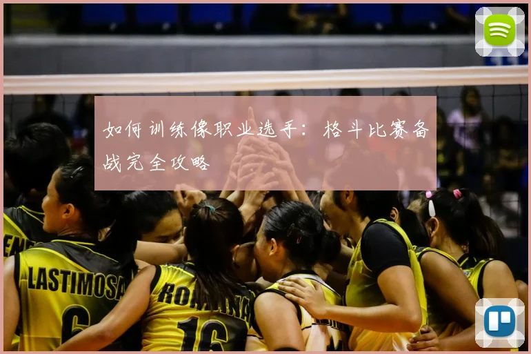 如何训练像职业选手：格斗比赛备战完全攻略